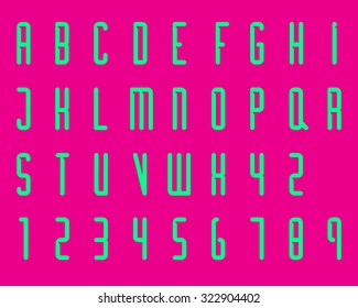 Condensed Modern Font Type