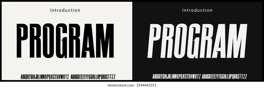 Condensed  sans serif typeface. Alphabet vector font with minimalist style. 