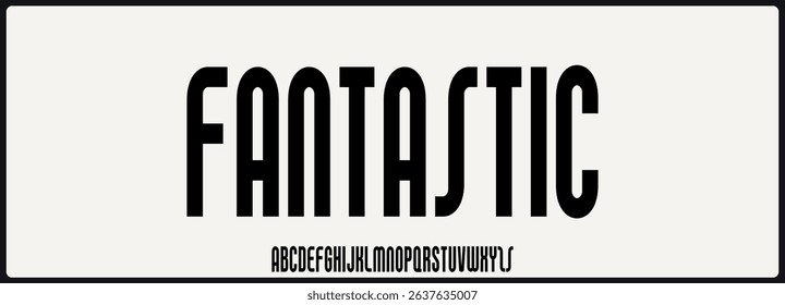 Condensed sans serif vector font. Minimalist and modern condensed font. Uppercase and lowercase alphabet vector font.