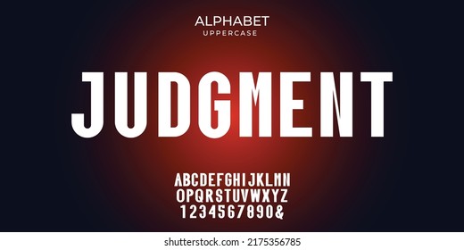 Condensed vector alphabet, modern contemporary style