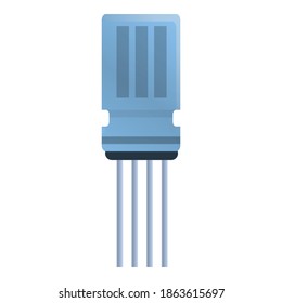Condenser capacitor icon. Cartoon of condenser capacitor vector icon for web design isolated on white background