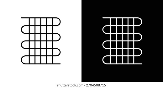 ícone de bobina de condensador traçado vetorial editável para designs de web