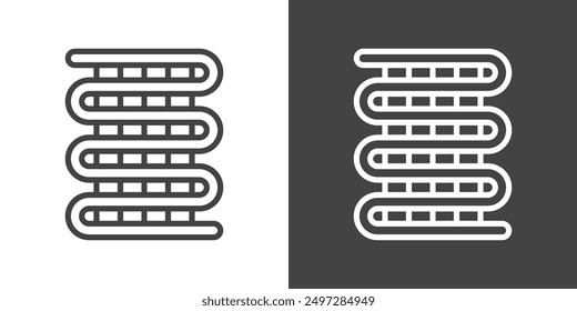 Condenser coil icon vector logo set collection for web app ui