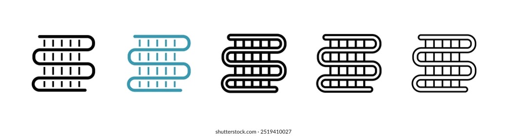 Conjunto de iconos de Vector de bobina de condensador. EPS 10