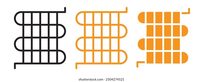 Condenser coil icon web design in vector