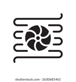 Condenser Coil Vector Icons In Trendy Design EPS 10