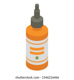 Condiment bottle icon. Isometric of condiment bottle vector icon for web design isolated on white background