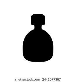 Condiment bottle silhouette icon design