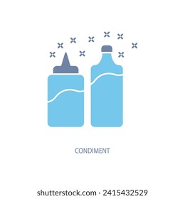 condiment concept line icon. Simple element illustration. condiment concept outline symbol design.