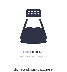 condiment icon on white background. Simple element illustration from Food concept. condiment icon symbol design.
