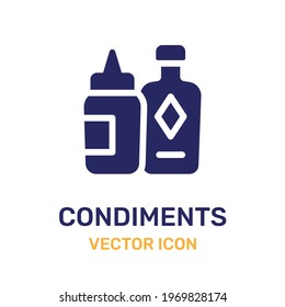 Condiment icon vector symbol illustration.