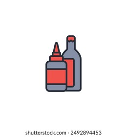 condiment icon. vector.Editable stroke.linear style sign for use web design,logo.Symbol illustration.