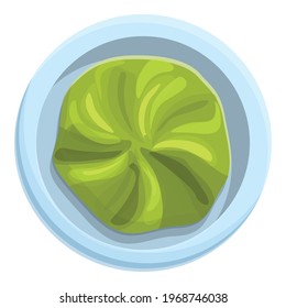 Condiment wasabi icon. Cartoon and flat of Condiment wasabi vector icon for web design isolated on white background
