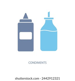 condiments concept line icon. Simple element illustration. condiments concept outline symbol design.