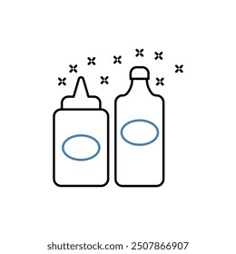 condiments concept line icon. Simple element illustration. condiments concept outline symbol design.