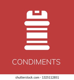  Condiments icon. Editable  Condiments icon for web or mobile.