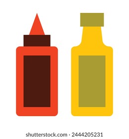 Condiments Vector Flat Icon Design