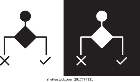 Condition icon black outline label..