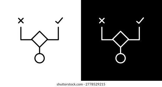 Condition icon in line art versions on white background