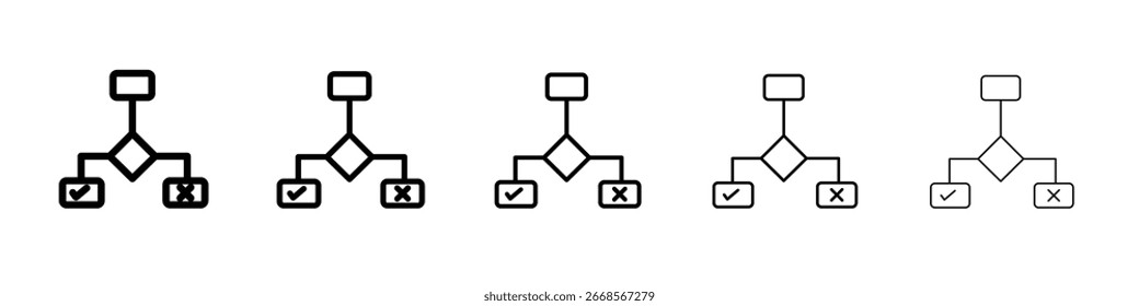 Concepto de símbolo de icono de condición para Diseño web. icono de Vector de línea simple. ilustración de logotipo.
