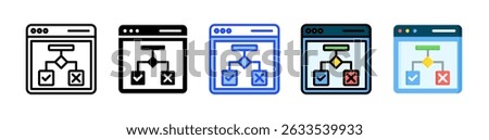 Conditional Statements Icon Collection With Multiple Styles