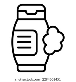 Conditioner bottle icon outline vector. Salon hair. Barber comb