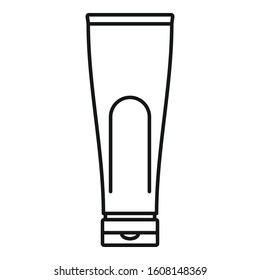 Conditioner creme tube icon. Outline conditioner creme tube vector icon for web design isolated on white background