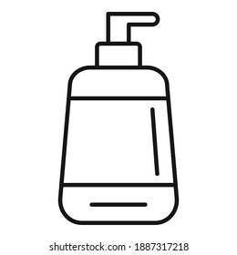Conditioner dispenser icon. Outline conditioner dispenser vector icon for web design isolated on white background