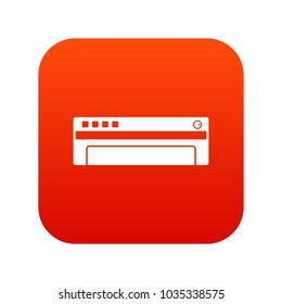 Conditioner icon digital red for any design isolated on white vector illustration
