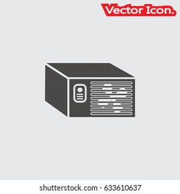 conditioner icon isolated sign symbol and flat style for app, web and digital design. Vector illustration.