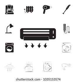 conditioner icon on white background on white background