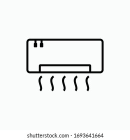 símbolo de signo vector de icono de acondicionamiento aislado