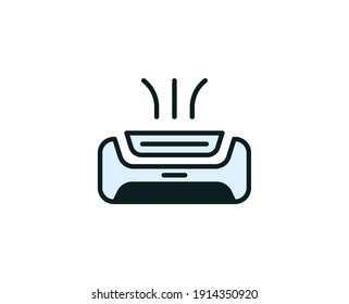 Conditioner line icon. Vector symbol in trendy flat style on white background. Office sing for design.