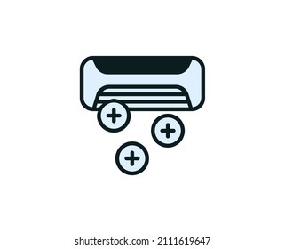 Bedingungszeilensymbol. Vektorsymbol im trendigen, flachen Stil auf weißem Hintergrund. Büro singt für Design.