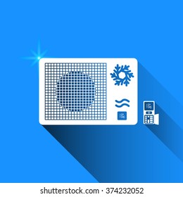 conditioner on blue background