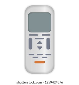 Conditioner remote control icon. Realistic illustration of conditioner remote control vector icon for web design isolated on white background