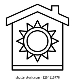 Conditioner summer mode icon. Outline conditioner summer mode vector icon for web design isolated on white background