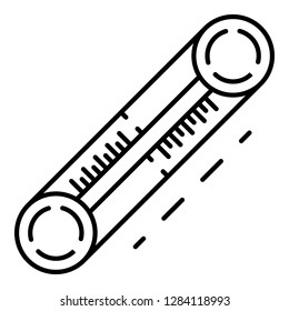 Conditioner thermometer icon. Outline conditioner thermometer vector icon for web design isolated on white background