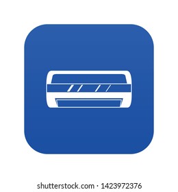 Conditioning split system icon digital blue for any design isolated on white vector illustration