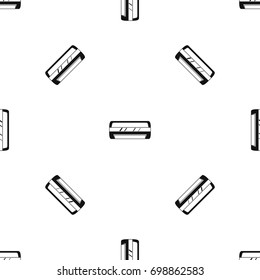 Conditioning split system pattern repeat seamless in black color for any design. Vector geometric illustration