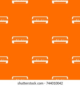 Conditioning split system pattern repeat seamless in orange color for any design. Vector geometric illustration