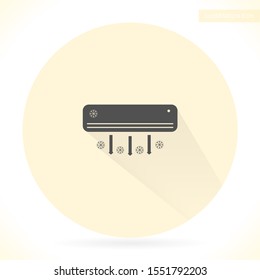 Conditioning vector icon , lorem ipsum Flat design