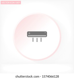 Conditioning  vector icon , lorem ipsum Flat design