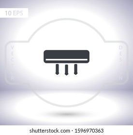 Conditioning  vector icon , lorem ipsum Flat design