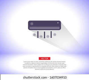 Conditioning vector icon , lorem ipsum Flat design