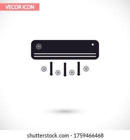 Conditioning vector icon , lorem ipsum Flat design