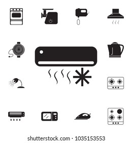 condiTtioner icon on white background on white background