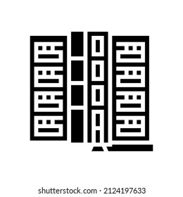 condo house glyph icon vector. condo house sign. isolated contour symbol black illustration