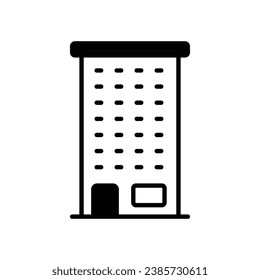 Condo icon isolate white background vector stock illustration
