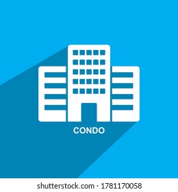 condo icon, Real estate icon vector